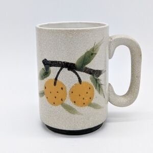 Vintage ceramic oranges coffee tea mug